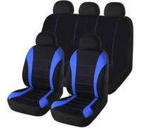 Ensemble de Housse de Siège de Voiture - Universel - 9Pcs - Tissu - Couleur Bleu - Pour Voiture