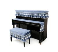 Ensemble de housses anti-poussière for piano, demi-housse en velours for pianos droits standards(Single Bench Cover)
