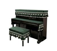 Ensemble de housses anti-poussière for piano, demi-housse en velours for pianos droits standards(Single Bench Cover)