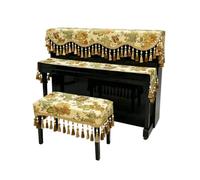 Ensemble de housses anti-poussière for piano droit, protection laquée résistante à l'usure et sans rayures, convient aux pianos standards(Single Bench Cover)