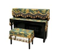 Ensemble de housses anti-poussière for piano droit, protection laquée résistante à l'usure et sans rayures, convient aux pianos standards(Double Bench Cover)