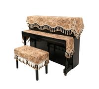 Ensemble de housses anti-poussière for piano droit, protection laquée résistante à l'usure et sans rayures, convient aux pianos standards(Single Bench Cover)