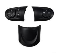Ensemble de housses de bouton de volume pour volant, 2 boutons + 1 coque inférieure, pour Mini R Series (R55/R56/R57/R58/R59/R60/R61), plastique ABS, remplacement rapide pour interrupteur intérieur