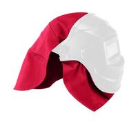 Ensemble de housses de casque de soudeur et bavoir de cou en cuir résistant à la chaleur, design ergonomique pour les longues tâches de soudage