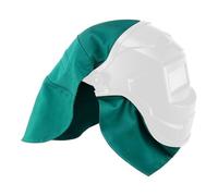 Ensemble de housses de casque de soudeur et bavoir de cou en cuir résistant à la chaleur, design ergonomique pour les longues tâches de soudage