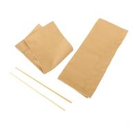 Ensemble de housses de chaise de directeur lavables en polyester avec caractéristiques de rangement pratiques (kaki)