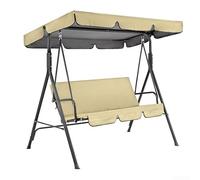 Ensemble de housses de chaise de jardin peu encombrantes, fabriquées à partir de tissu Oxford 210D pour un nettoyage et un entretien faciles (couleur beige)