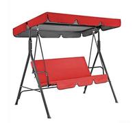 Ensemble de housses de chaise de jardin peu encombrantes, matériau Oxford 210D pour une installation et un entretien faciles en extérieur (rouge)