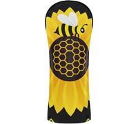 Ensemble de housses de club de golf avec étiquettes numérotées pour bois et conducteur de parcours hybride tournesol printanier Save The Bees Honeybee