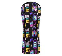 Ensemble de housses de club de golf avec inscription « I'm Back to 80's » - Noir - Avec étiquettes interchangeables pour driver