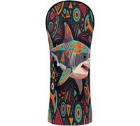 Ensemble de housses de club de golf avec numéros interchangeables pour Driver Fairway Wood Hybrides Squalo Animale Motivo Illustrazione Sea Dog