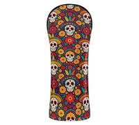 Ensemble de housses de golf avec étiquettes interchangeables pour pilote, bois de parcours, fleurs hybrides, crâne, Cinco de Mayo, Mexicain, Dia De Los Muertos