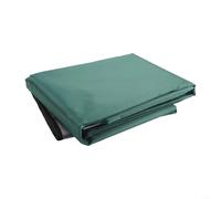 Ensemble de housses de rechange pour balancelle de jardin 3 places avec toit supérieur et protection de coussin en tissu Oxford enduit argenté, couleur grise (vert, 195 x 125 x 15 cm)