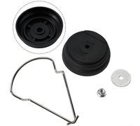 Ensemble de housses en plastique pour débroussailleuse avec joint de protection et écrou pour une utilisation sur les couteaux de tondeuse à gazon et outils électriques de jardin (noir)