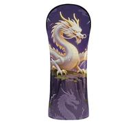 Ensemble de housses imperméables pour tête de golf mythique chinois, violet clair, avec étiquettes numérotées pour conducteur de parcours et bois hybrides