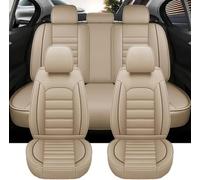 Ensemble de Housses Siège Auto pour Chevrolet Spark M300 2009 2010 2011 2012 2013 2014 2015, Universel Protection Intégrale Voiture Toutes Saisons Couverture Lot Interieur,A Beige