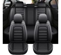 Ensemble de Housses Siège Auto pour Chevrolet Spark M300 2009 2010 2011 2012 2013 2014 2015, Universel Protection Intégrale Voiture Toutes Saisons Couverture Lot Interieur,A Black