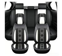 Ensemble De Housses Siège Auto, pour Dacia Duster Jogger Logan Logan Stepway Sandero Sandero Stepway Confortable Antidérapants Et Respirant Quatre Saisons Protection Couvre,Black White