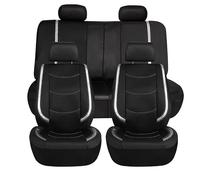 Ensemble De Housses Siège Auto, pour Peugeot 3008 II SUV 3008 GT 2016 2017 2018-2025 2026 Confortable Antidérapants Et Respirant Quatre Saisons Protection Couvre,Silver