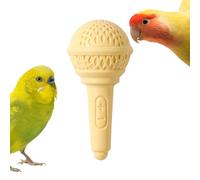 Ensemble de interactifs pour perroquets, hochet avec microphone, accessoire anti-évasion pour aras, décoration de cage à oiseaux avec un design coloré, outil de jeu d'entraînement pour calopsit