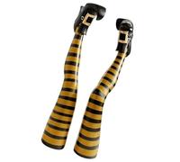 Ensemble de Jambes Effrayantes pour Une Déco Originale d'halloween, Rayure Jaune Noire