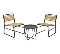 Ensemble de Jardin 3 Pièces en Rotin PE Naturel