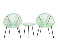 Ensemble de jardin acapulco Liana - 2 places - Vert clair