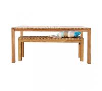Ensemble de jardin avec banc Samoa Table 150x75x75cm