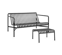 Ensemble de jardin canapé + ottoman Palissade WxHxD 139x70x88cm/ 65x60x37cm