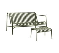 Ensemble de jardin canapé + ottoman Palissade WxHxD 139x70x88cm/ 65x60x37cm