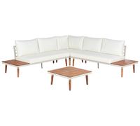 Ensemble de Jardin en Bois d'Acacia avec Canapé d'Angle 5 Places Table