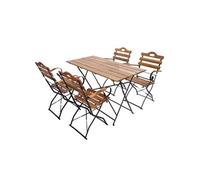 Ensemble De Jardin Hwc-J40 Acacia Certifié Mvg Couleur Naturelle Marron