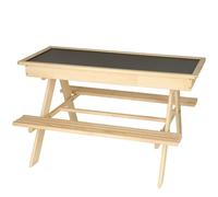 Ensemble de jardin pour enfants table+2 bancs bac à sable