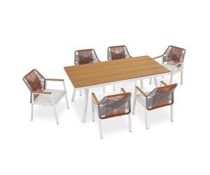 Ensemble de jardin Premium Costa Rica Sienna rouge