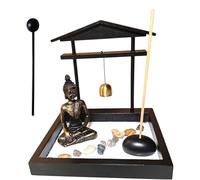 Ensemble de jardin zen miniature japonais pour méditation, décoration d'intérieur ou cadeau (design B)
