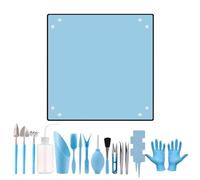 Ensemble De Jardinage Avancé - Tapis Imperméable pour Creuser Le Sol, Outils Complets De Jardinage, Équipement De Plantation Robuste, Étapes De Préparation du Sol avec Nettoyage Réduit | Eco-U