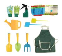 Ensemble de Jardinage pour Enfants 20 pièces/Ensemble Mini Ergonomique Jardinage pour Tout-Petits Portable Coin Arrondi Vibrant Outils éducatifs pour Enfants pour l'extérieur, Ornements de Jardin