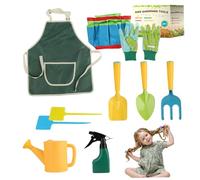Ensemble de jardinage pour enfants 20 pièces/ensemble Mini outils de jardinage ergonomiques pour tout-petits portables à coins arrondis vibrants outils éducatifs pour enfants pour l'extérieur, les to