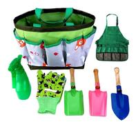 Ensemble de jardinage pour enfants, 7 pièces, ensemble éducatif pour tout-petits, comprend un tablier, des gants de pulvérisation, un chapeau, des pelles à râteau, outil pour le jardinage et le Cospl