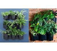 Ensemble de jardinières verticales : 1 / 29 5 x 29 5 x 88 cm / Blanc