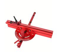 Ensemble de jauge à onglet et de clôture profilée en aluminium de 400 mm for scie à table - Outil de précision for le travail du bois avec butée de rail et règle d'angle