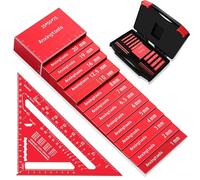 Ensemble de jauge de hauteur de blocs de configuration métrique, ensemble de blocs de mesure de précision de hauteur en aluminium de 15 pièces pour scie à table, routeur et scie sauteuse