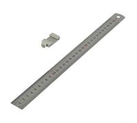 Ensemble de jauge de marquage avec règle d'arrêt en acier et bloc de positionnement, outil de mesure à double échelle de 300 mm pour le travail du bois, la menuiserie, le bricolage et les tâches de