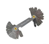 Ensemble de jauges de filetage britannique 60° et 55° pour l'usinage de tour CNC et l'inspection du travail des métaux - Outil de mesure de filetage en acier au carbone (système métrique anglais)