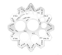 Ensemble de jauges de filetage métriques et britanniques, filetage grossier et fin, outils de diamètre de vis en acier inoxydable 304 pour des besoins de mesure précis (A)