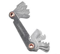 Ensemble de jauges de pas de filetage métriques de 60 degrés et de 55 degrés en acier au carbone trempé pour l'inspection du tour et du travail des métaux (60 °)