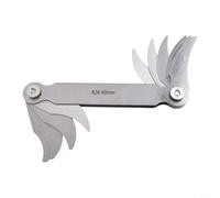 Ensemble de jauges de rayon et de filets de plaque conçus pour des mesures précises du rayon dans les processus de fabrication industrielle et d'outillage (26-80)