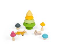 Ensemble de jeu amis de la forêt en bois