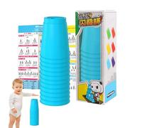 Ensemble de jeu avec tasses empilables - Jouet pour jeu empilable - Tasses éducatives à empiler - pour le développement des capacités motrices fines pour , adultes et petits en