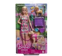 Ensemble de jeu Barbie poupée et chien en fauteuil roulant